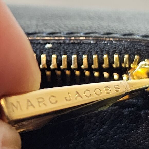 Marc Jacobs Polly Bag Black Leather Gold Chain Shoulder Crossbody Purse - Picture 10 of 16